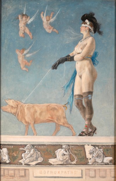 Pornokratès द्वारा Félicien Rops